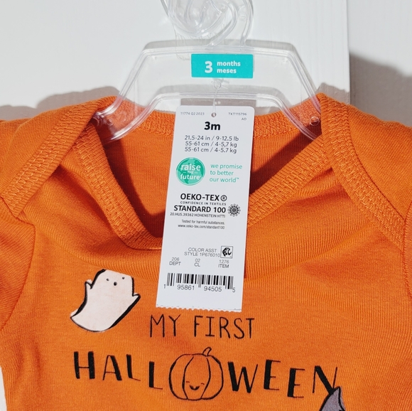 COPY - Carter's My First Halloween One Piece Size 3M - Picture 4 of 4